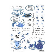 Hârtie de orez A4 ITD - Tea time   