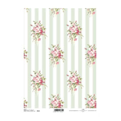 Hârtie de orez A4 ITD - Vintage Roses 