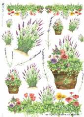 Hârtie de orez KALIT 32x45 cm - lavanda