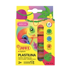 JOVI Nuanțe neon din plastilină 6 x 15 g