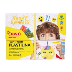 JOVI set Funny Emojis - pictura cu plastilină