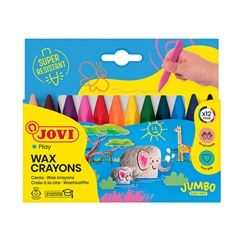 JOVICOLOR Triwax Triwax creioane de ceară triunghiulare 12 buc/ 82mm diametru 11mm