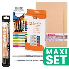 Jurnal de artă zilnic Set de pictură 21 x 29,7 cm - guașă