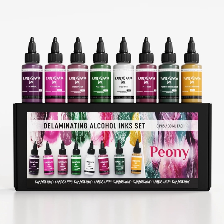 KAMENSKAYA "Peony" Set de cerneală Delaminare