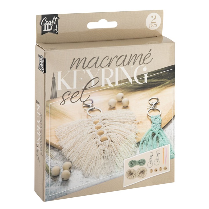 Kit de artizanat Macramé Keychain