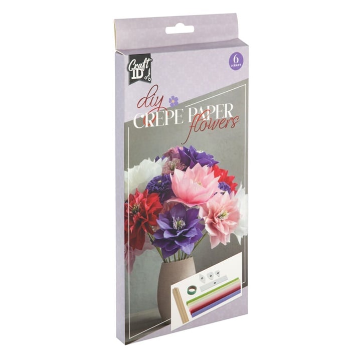 Kit de flori din hârtie creponată