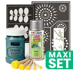 Kit de renovare a mobilei cu vopsea spray argintie - Poison Green