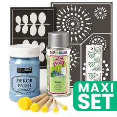 Kit pentru renovarea mobilei cu vopsea spray argintie - Ice Blue