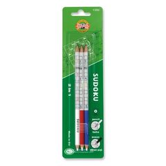 KOH-I-NOOR Sudoku Creioane grafit 3 buc cu radieră