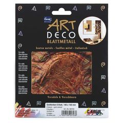 KREUL Flori decorative din folie roșu-auriu 140 x 140 mm 6 buc