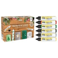 KREUL Set stilou lumânare Winter Love 6×25 ml