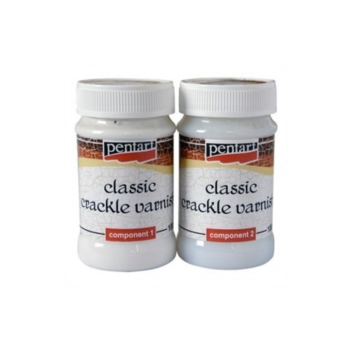 Lac bicomponent cu efect de crăpătură - clasic 2 x 100 ml
