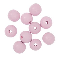 Mărgele din lemn 2,5 cm - pachet de 10 | Diverse culori | Diverse culori