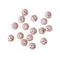 Mărgele din lemn cu fețe 20mm / 16 buc