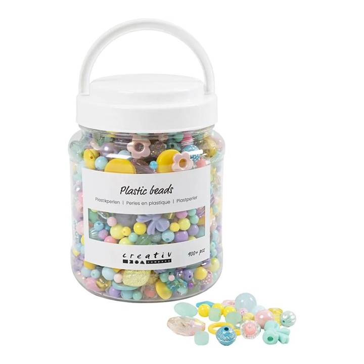 Mărgele din plastic Mix de culori 900+ buc