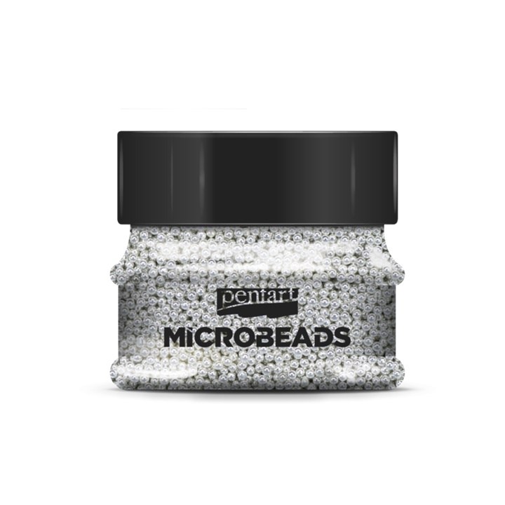 Mărgele mici de sticlă Pentart 40 g | diverse culori