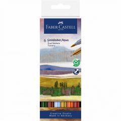Markere acuarelă Goldfaber Aqua Dual set Tuscany  | 6 buc.