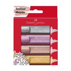 Markere metalice Faber-Castell 4 buc