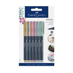 Markere metalice Faber-Castell - 6 buc