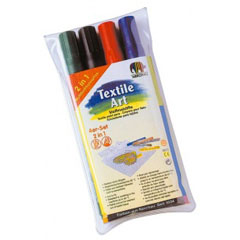 Markeri pentru textile de culoare închisă - 4 buc