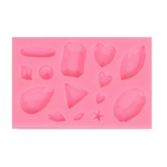 Matriță silicon - pietre pretioase 9.9x6.3x1.1 cm
