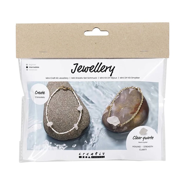 Mini kit creativ pentru fabricarea bijuteriilor - brățară de cristal