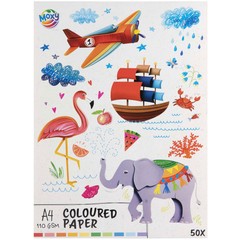 MOXY Hârtie colorată A4 - 50 foi 110 GSM