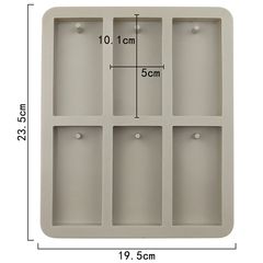 Mucegai de turnare din silicon - dreptunghi cu gaură