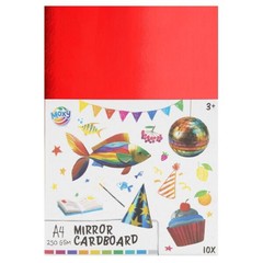 Pachet de carton oglindă A4 250 GSM - 10 foi, 10 culori