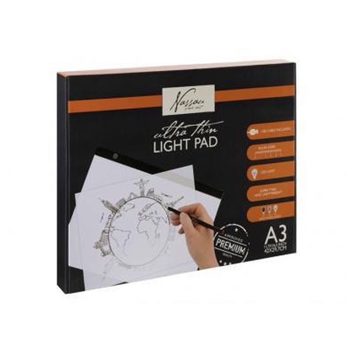 Pad cu LED-uri NASSAU pentru desen A3