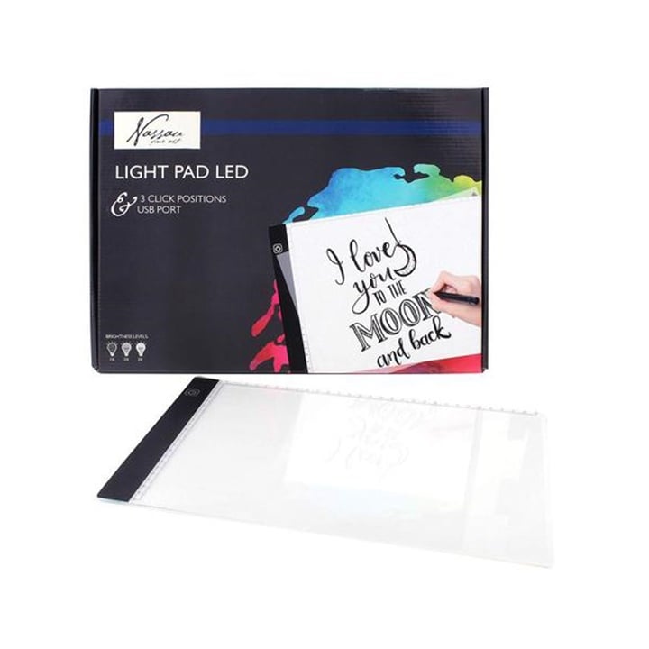 Pad cu LED-uri NASSAU pentru desen A4