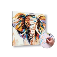 Paint by Numbers - Elefant, Dificultate medie