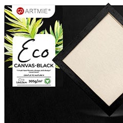Pânză neagră ECO Artist pe cadru | Diverse dimensiuni | Diverse mărimi
