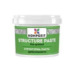 Pastă de structurare albă cu granulație fină de la Kompozit | Diverse volume