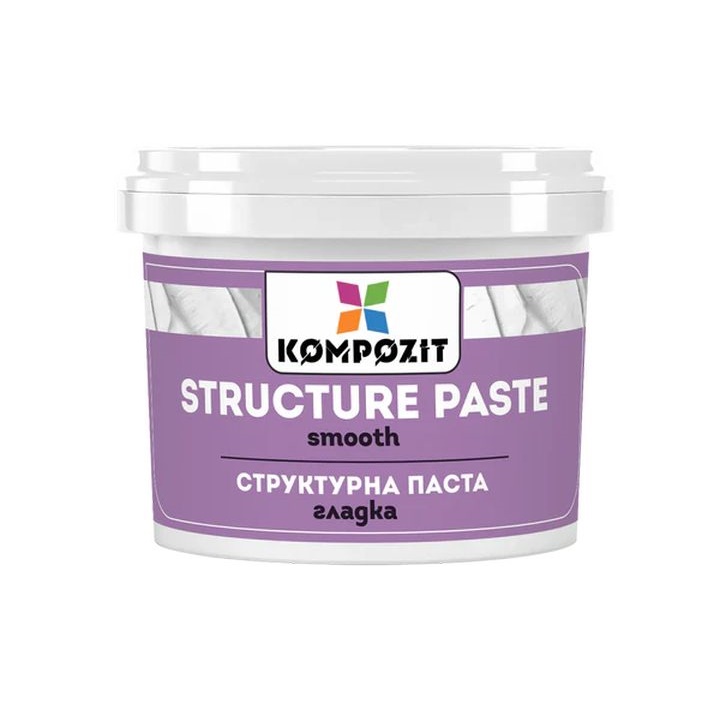 Pastă de structurare albă netedă de Kompozit | Diverse volume