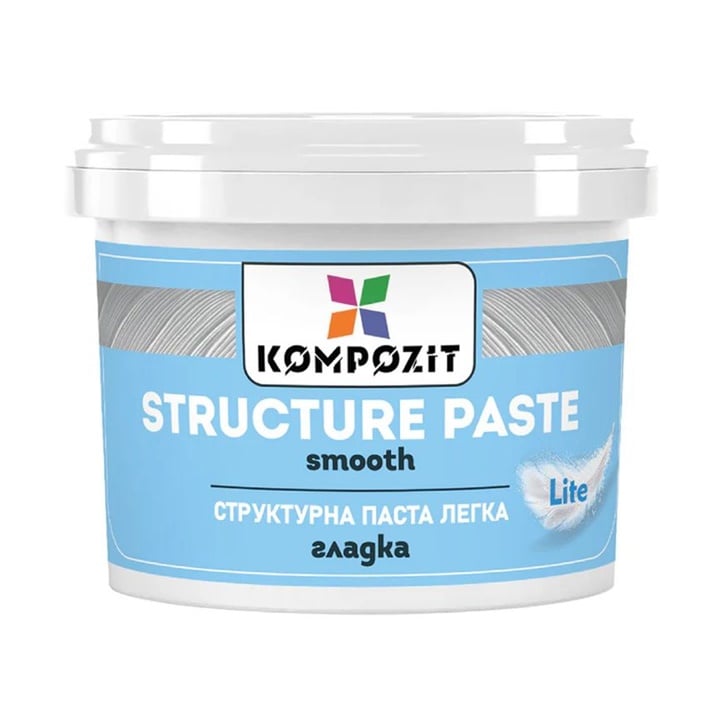 Pastă de structurare albă netedă LITE | Diverse volume | Diverse volume