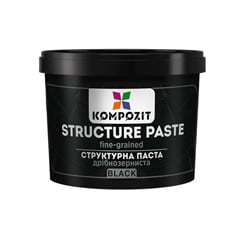 Pastă de structurare neagră cu granulație fină de Kompozit | Diverse volume