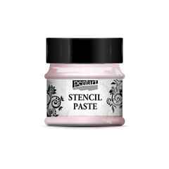 Pastă perlată pentru șablon Stencil Paste Pentart 50ml | culori diferite