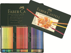 Creioane colorate Polychromos set - 60 buc - cutie din metal