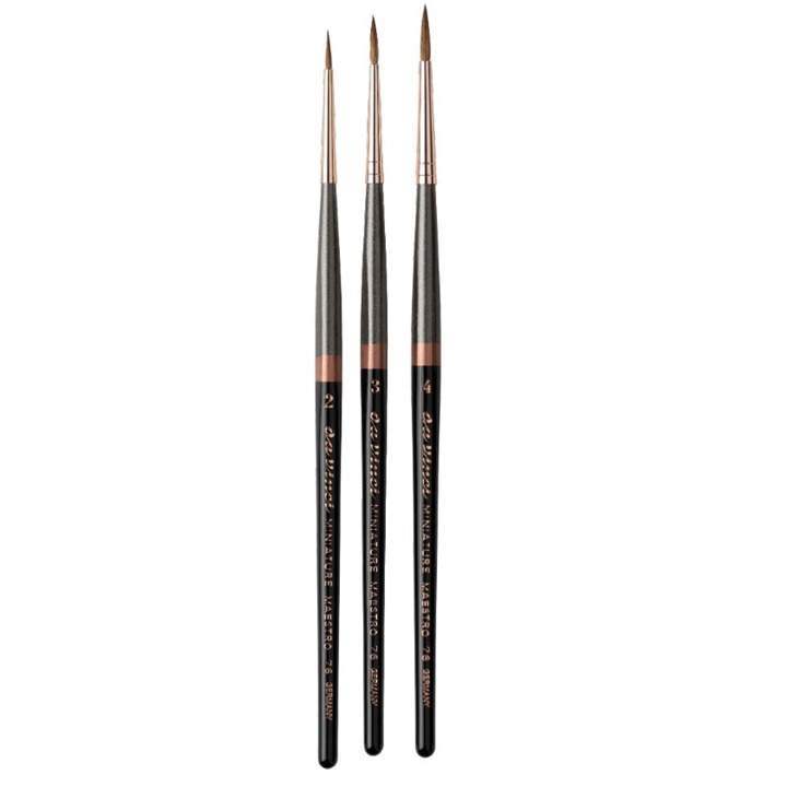 Pensula Miniature MAESTRO  seria 76 da Vinci | dimensiuni diferite