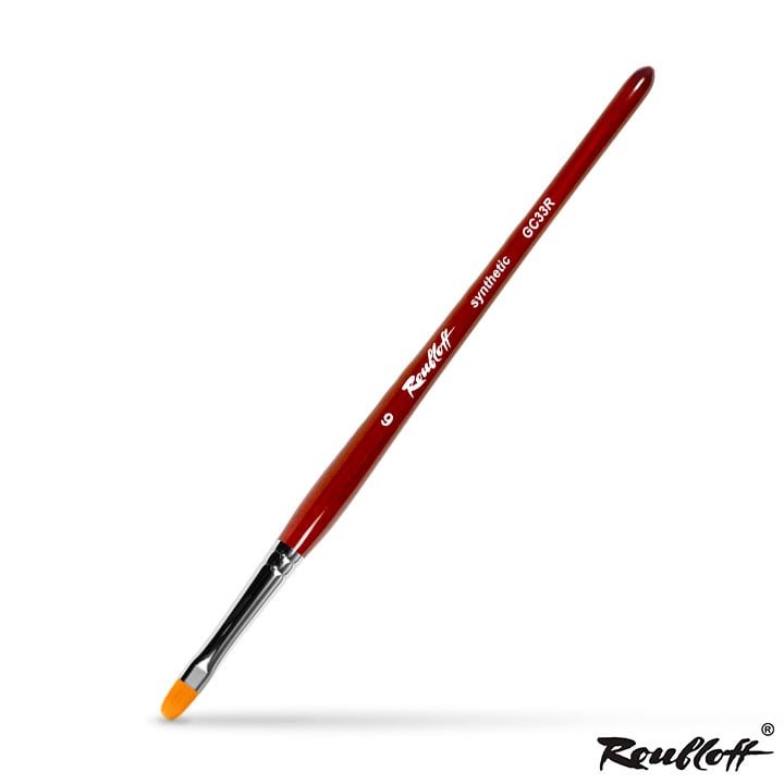 Pensulă ovală Roubloff pentru unghii - alege | dimensiuni diferite