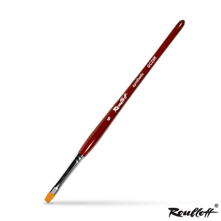Pensulă plată Roubloff pentru unghii - alege | dimensiuni diferite