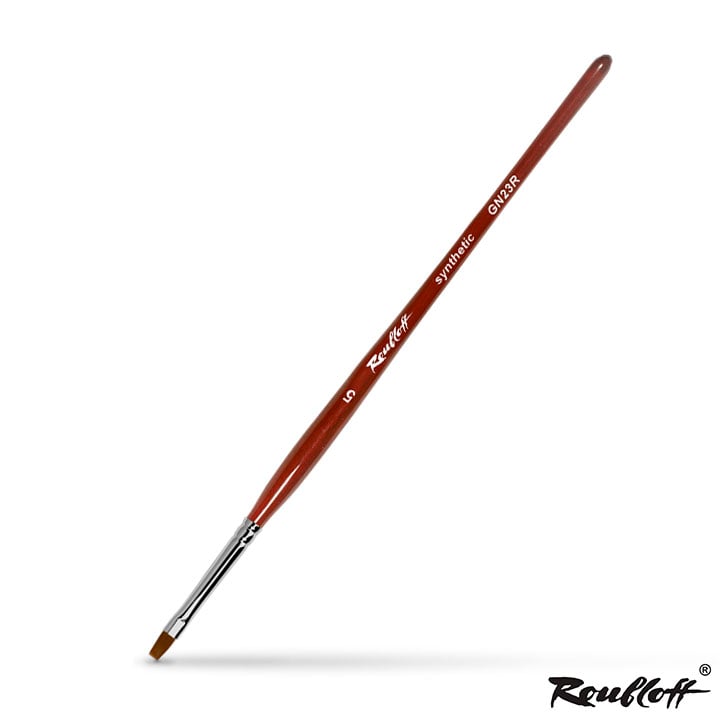 Pensulă plată Roubloff pentru unghii - alege | dimensiuni diferite