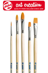 Pensule ArtCreation cu fibre sintetice - set 5 piese