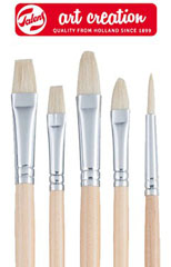 Pensule ArtCreation cu păr natural - set 5 piese 