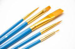 Pensule cu par sintetic - SET 5