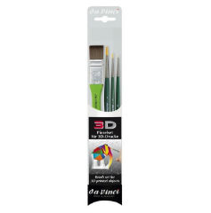 Pensule da Vinci pentru pictură 3D - set de 4 produse