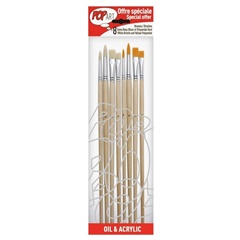 Pensule de pictura Pebeo / set de 8 piese [950350]
