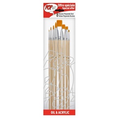 Pensule de pictura Pebeo / set din 8 piese
