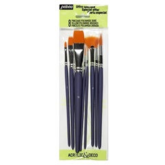 Pensule de pictura sintetice Pebeo - set de 8 piese